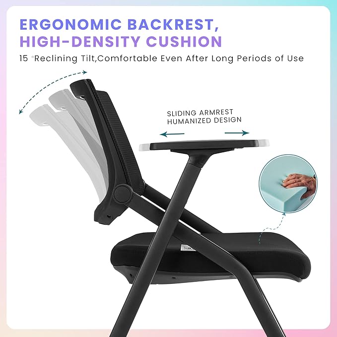 6 Pack Stackable Conference Room Chairs - Image 4
