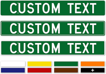 Custom Street Sign, Road Sign, Address Sign, 8 Colors, Reflective Option by MySignCenter