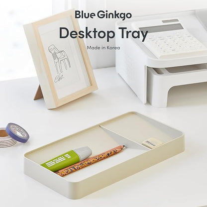 BLUE GINKGO Desk Tray – Korean-Made Organizer - Image 2