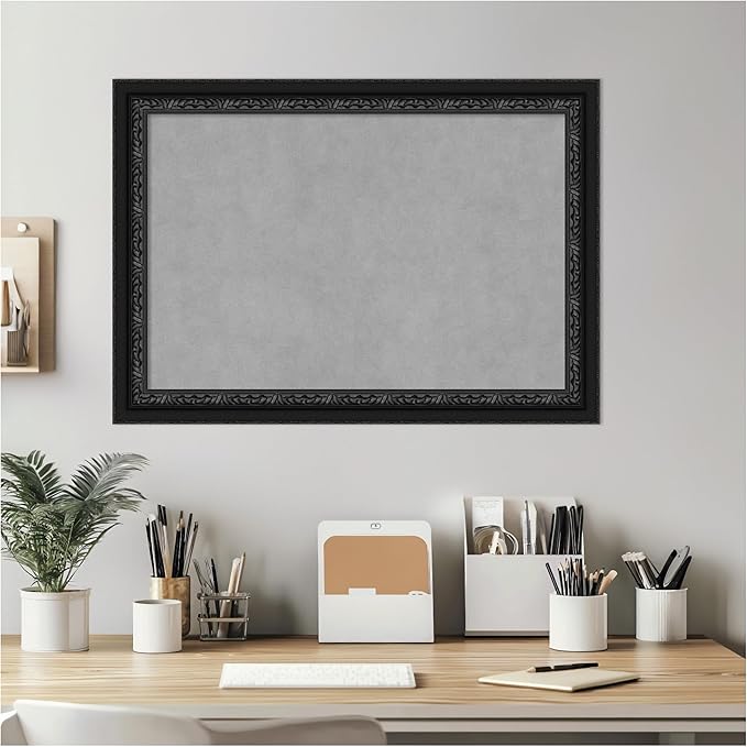 Amanti Art Black Framed Magnetic Board 20x28 Medium Vision Board - Image 7
