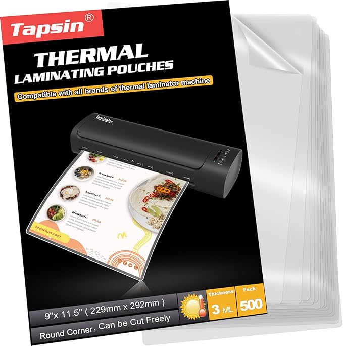 Laminating Pouches, Universal Lamination Paper by TAPSIN