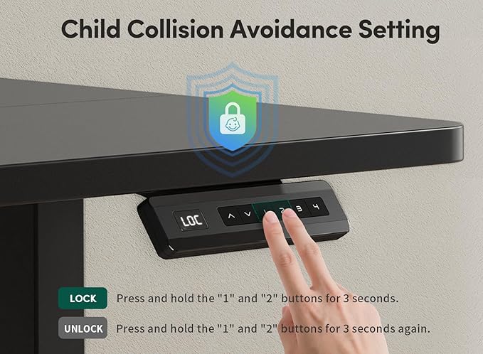 FEZIBO 48 x 24 Inch Height Adjustable Electric Standing Desk - Image 8