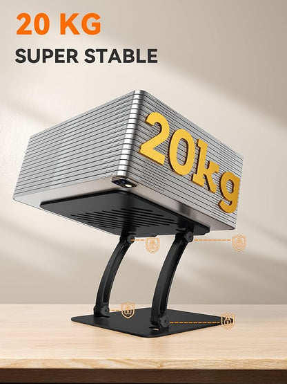 tounee Tablet Holder Stand, Dual Rod Adjustable Aluminum Desktop Stand - Image 5