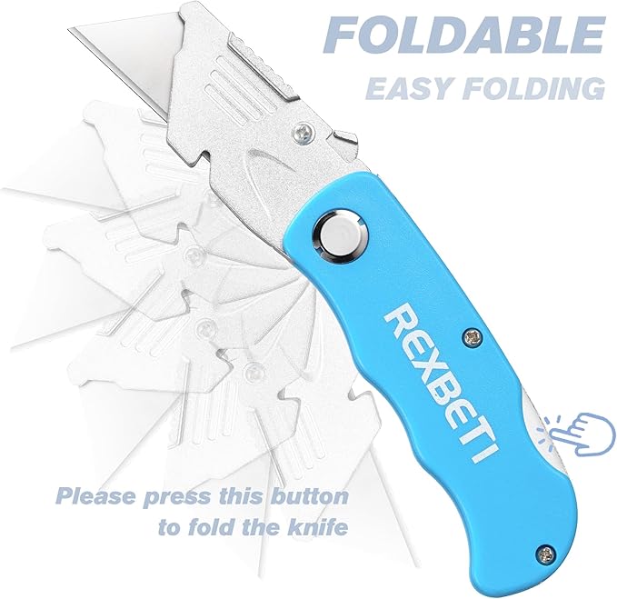 REXBETI Folding Pocket Utility Knife Quick-change SK5 Box Cutter - Image 3