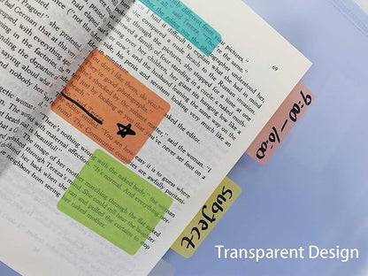 ELII 500 PCS Tabs 2 Inch Book Tabs Sticky Index Tabs, Page Markers File Tabs - Image 3