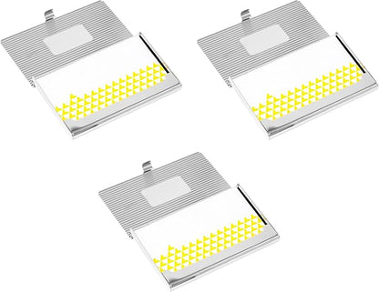Stephanie Imports Set of 3 Slim & Minimalist Metal Business Card Holder Unisex - Image 3