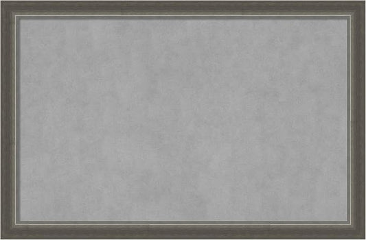 Amanti Art Silver Framed Magnetic Board 23x35 Large Vision Board by AmantiArt