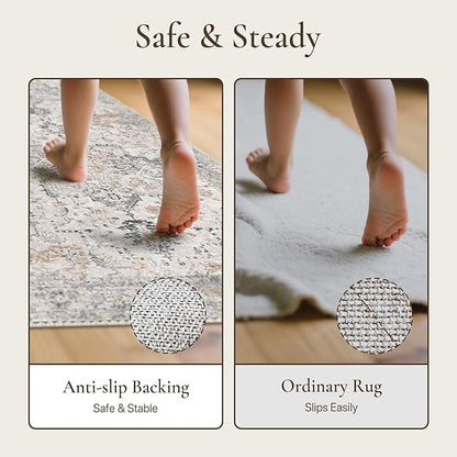 GENIMO 4FT Round Area Rugs for Living Room, Circle Rugs Machine Washable Low - Image 6