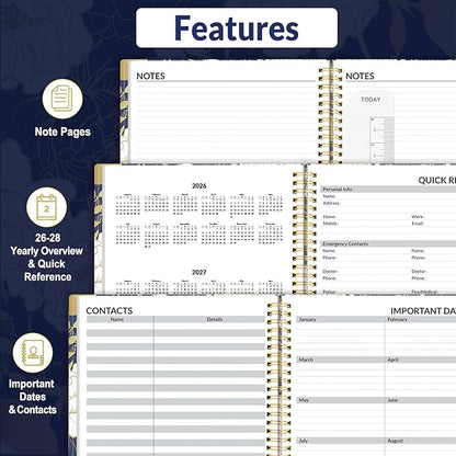 SUNEE 2026 Appointment Book, Quarter-Hourly, Weekly & Monthly - Image 5