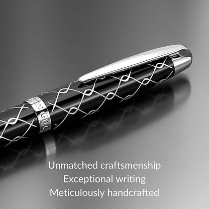 Webson Gill ‘The Weaver’ Black Luxury Executive Fountain Pen, Polished Lacquer - Image 3