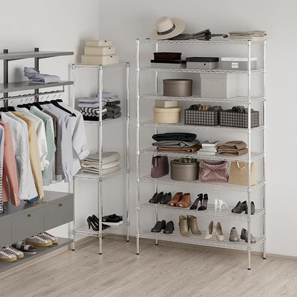 Regal Altair 18" Deep x 48" Wide x 86" Height Wire Shelving Kit | 8-Tier | NSF - Image 4