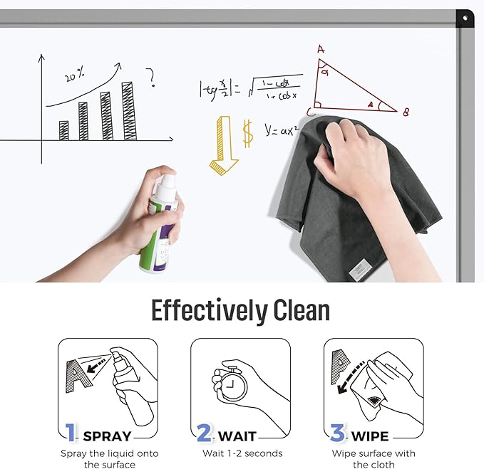loukin Magnetic Whiteboard Cleaning Cloth, Dry Erase Cleaning Cloth - Image 4