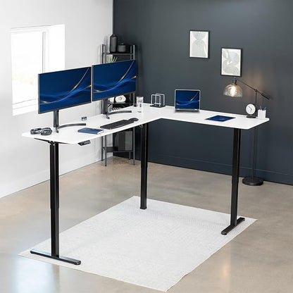 VIVO Electric Corner 84 x 63 inch L-Shaped Standing Desk, Memory Height - Image 2