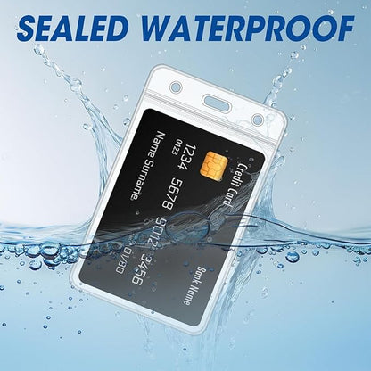 400 Pcs Vertical Badge Holders, Waterproof ID Badge Holder, Credit Cards - Image 5