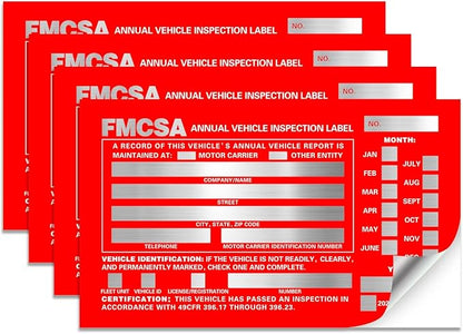 Annual Vehicle Inspection Report Form 25-pk 3-Ply Carbonless, 8.5" x 11.75" + - Image 5