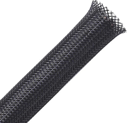 25ft - 1.5 inch PET Expandable Braided Sleeving – Black – Alex Tech Braided by AlexTech
