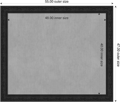 Amanti Art Black Framed Magnetic Board 47x55 Oversize Vision Board - Image 2