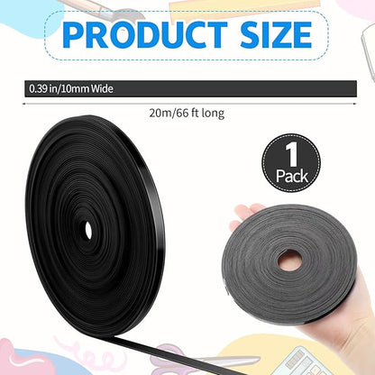AmazingSpark Magnetic Tape Roll Thin Strips, 0.39 Inch x 66 Feet Magnetic Board - Image 2