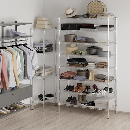 Regal Altair 21" Deep x 48" Wide x 86" Height Wire Shelving Kit | 8-Tier | NSF - Image 4