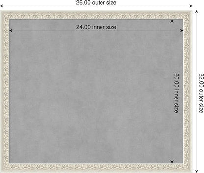 Amanti Art Silver Framed Magnetic Board 22x26 Medium Vision Board - Image 2