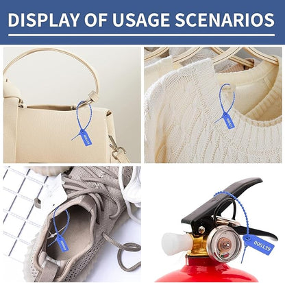100Pcs Plastic Tamper Shipping Seals Pull-Tite Security Seal Signage Numbered - Image 5