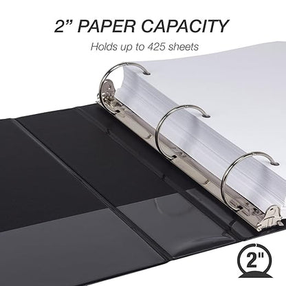 Samsill Economy 2 Inch 3 Ring Binder Bulk Pallet, Made in The USA, Round Ring - Image 3