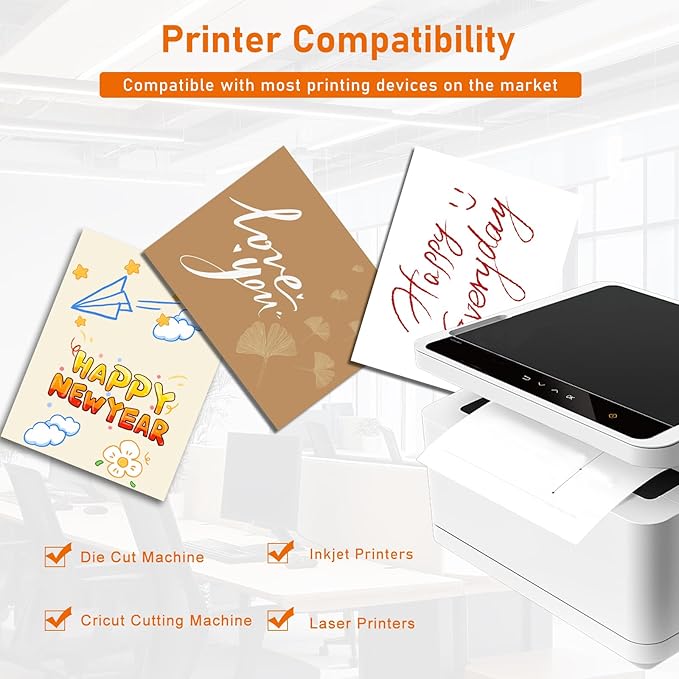 100 Sheets Brown Cardstock 8.5 x 11 Printer Paper, 250gsm/92lb Heavyweight - Image 4