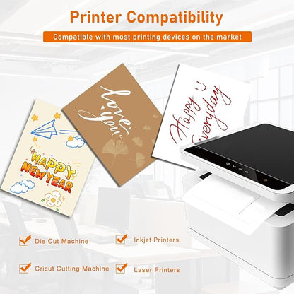100 Sheets Brown Cardstock 8.5 x 11 Printer Paper, 250gsm/92lb Heavyweight - Image 4