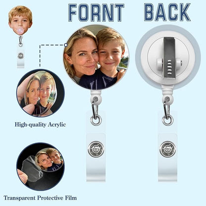 Custom Badge Reel Personalized Retractable ID Badge Holder - Image 5