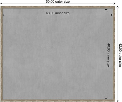 Amanti Art Silver Framed Magnetic Board 42x50 Oversize Vision Board - Image 2