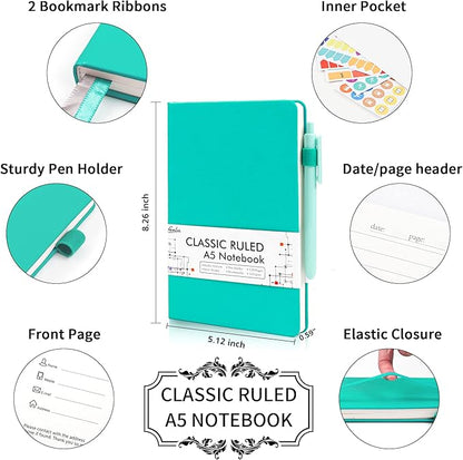 feela 12 Pack Notebooks Journals Bulk, Hardcover Notebook Classic Ruled Lined - Image 2