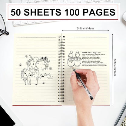 Yahenda 18 Pcs Spiral Notebook Bulk A5 Journal Lined 8.3'' x 5.5'' Writing - Image 2