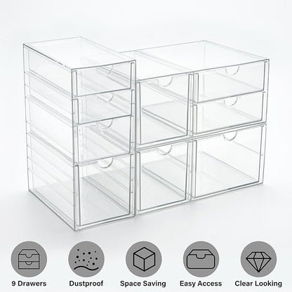 Prsildan Acrylic Drawer Makeup Organizer - Image 8