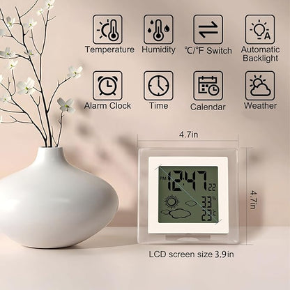 VOILEIPAGI Small Clock Digital Battery Operated Alarm Clock - Image 6