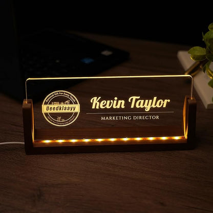 Desk Name Plate Personalized, Custom Office Light Up Name Plate - Image 7