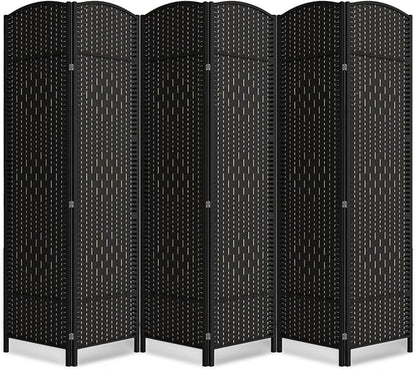 6 Panel Room Divider, 6Ft Folding Privacy Screen, Tall by cocosica