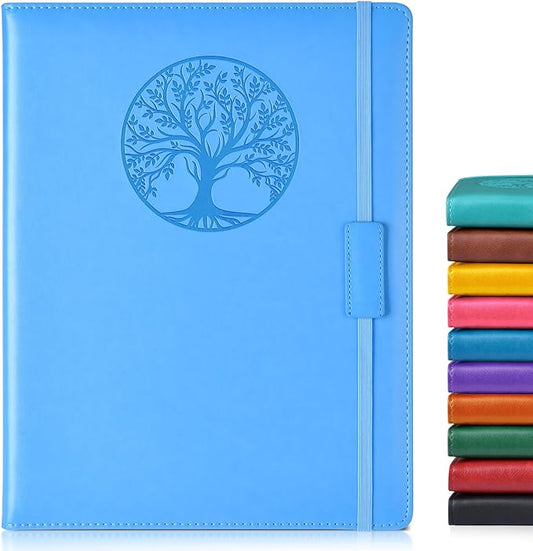 Biuwory Lined Journal Notebook for Women Men, 256 Pages A4 Large Hardcover by Biuwory