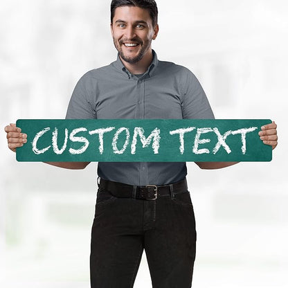 Custom Sign, Custom Street Sign, 11 Font Colors, 13 Font Styles, 4 Hole Options - Image 2