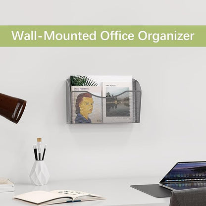 EasyPAG Single Pocket Wall File Organizer, Mesh Hanging File Folder Organizer - Image 3