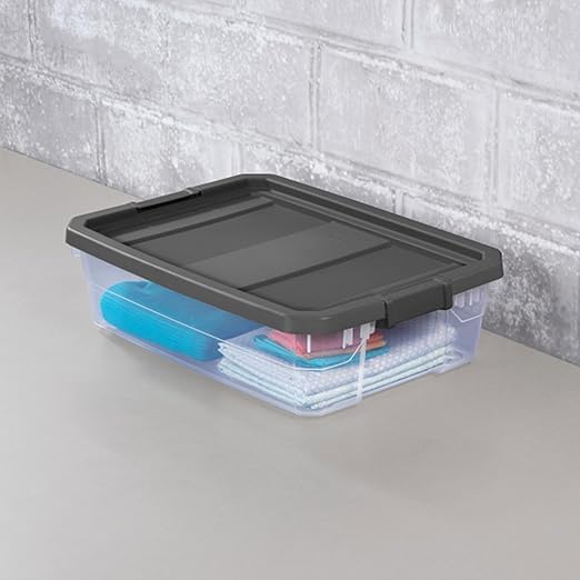 Sterilite 18-Pack Modular Stacker Box, Durable Clear Plastic Storage Bins - Image 4