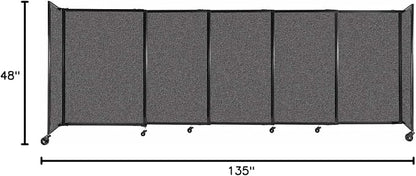 Versare Straightwall Sliding Portable Wall Partition | Freestanding Office - Image 7