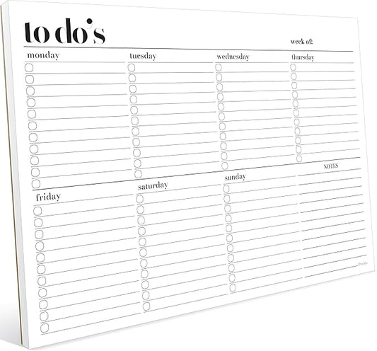 Weekly Planner Pad, Weekly To Do List Notepad, Tear Off Undated Weekly Planner by Hadigu