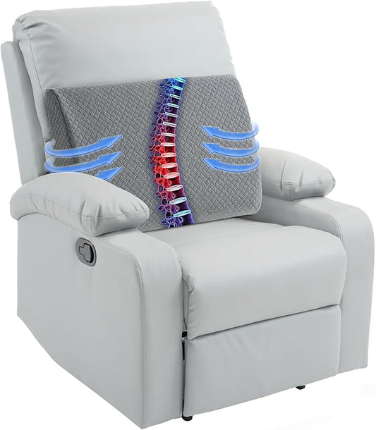 HOMBYS Lumbar Support Pillow for Recliner Chair, Memory Foam Back Support by HOMBYS