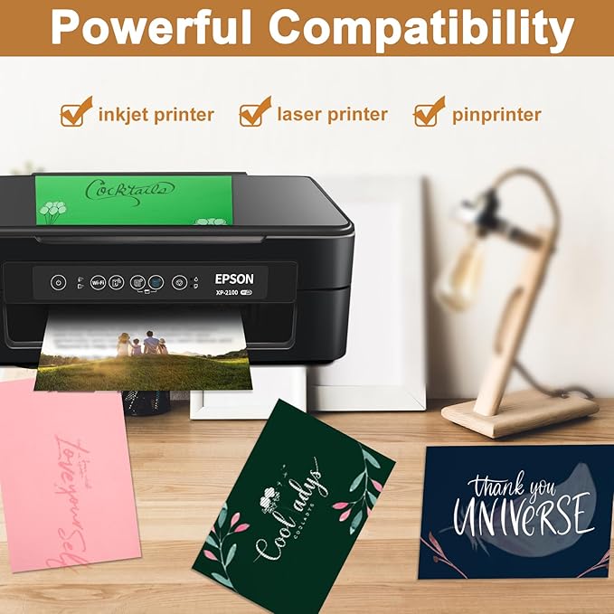 Silunkia 28 Sheets Dark Green Cardstock 8.5 x 11 Craft Paper, 92lb Heavyweight - Image 5