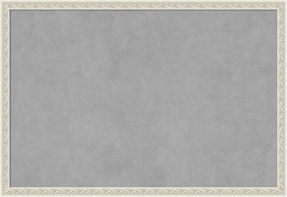 Amanti Art Silver Framed Magnetic Board 26x38 Large Vision Board by AmantiArt