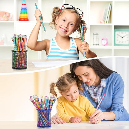 60 Pcs Motivational Pencils Bulk, Rainbow Inspirational School Pencils - Image 6