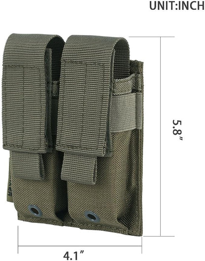 EXCELLENT ELITE SPANKER Molle Single/Double Pistol Mag Pouch Tactical Magazine - Image 2