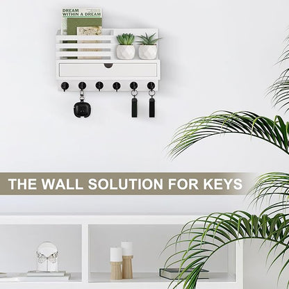 Lucundm Key Holder Wall Mount, Mail Holder - Image 6