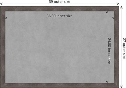 Amanti Art Grey Framed Magnetic Board 27x39 Large Vision Board - Image 4