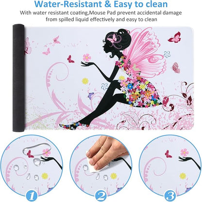 iCasso Extended Gaming Mouse Pad, Large 3mm Non-Slip Rubber Base Mousepad - Image 3